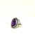 ANELLO IN ORO CON AMETISTA E DIAMANTI