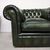 Nuova coppia di poltrone chesterfield club in pelle verde anticato inglese originale 
