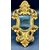 Coppia di piccole specchiere dorate - XIX sec. 