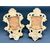 Coppia di piccole specchiere dorate - XIX sec. 