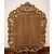 Antica stupenda specchiera francese del 1800 stile Luigi XIV in legno dorato foglia oro