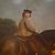 Olio su tela 800 paesaggio con dama a cavallo e fanciulli-Charles James 1851-1906 