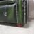 Nuova coppia di poltrone chesterfield club in pelle verde anticato inglese originale 