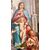 Dipinto, bozzetto , olio su tela “Madonna del Rosario” - XIX sec. 