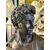  Busto in Bronzo 'Davide' con Base in Marmo, su colonna in marmo verde, XIX Secolo 