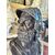  Busto in Bronzo di Menelao, su colonna in marmo verde del XIX Secolo