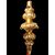 Sonaglio - fischietto,gioco da bambini in argento vermeille con corpo globulare rastremato sbalzato con motivi vegetali stilizzati.