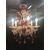 Lampadario vetro di Murano 6 fiamme rosso rubino 