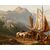 Alfred Edouard A. De Bylandt (Brussels 1829 - The Hague 1890), At the landing stage - View of Lake Maggiore