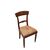 Set of 4 French Empire style chairs with richly carved backrests