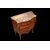 Louis XV serpentine chest of drawers from the 1800s, richly inlaid with 3 drawers