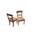 Set of 4 French Empire style chairs with richly carved backrests
