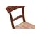 Set of 4 French Empire style chairs with richly carved backrests