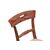 Set of 4 French Empire style chairs with richly carved backrests
