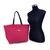 LOUIS VUITTON Borsa Shopper in Tela Col. Rosa Neverfull M