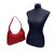 PRADA Borsa Hobo in Tela Col. Rosso Tessuto M
