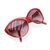 YVES SAINT LAURENT Occhiali da Sole Vintage in Acetato Col. Rosso