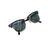 GUCCI Occhiali da Sole in Metallo Col. Nero Clubmaster