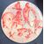 Large Ceramic Figuratista Plate by Massimo Biagi Miradario, 2009 - D 74 cm , H 6 cm. ITALY