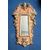 Baroque Mirror in Lacquered and Carved Wood, 1940s Sicily (Italy) H 62 cm, L 35 cm, P 6 cm