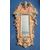 Baroque Mirror in Lacquered and Carved Wood, 1940s Sicily (Italy) H 62 cm, L 35 cm, P 6 cm