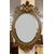 Specchiera lombarda ovale legno intagliato dorato. Primi 800. 155 x 98