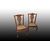 Gruppo di 4 sedie stile Chippendale in legno di mogano