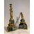 COPPIA DI CANDELABRI CON VESTALI META' DEL XIX SECOLO