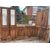 DARB243 - Boiserie Liberty in noce con tre porte, misura metri lineari 9