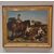 Olio su tela 800 paesaggio con dama a cavallo e fanciulli-Charles James 1851-1906