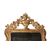 Specchiera francese stile Luigi XVI dorata foglia oro XIX secolo