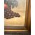 Antico dipinto olio su tela natura morta con frutta 1925, 60x55cm