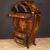 Grande secrétaire austriaco intarsiato in stile Biedermeier