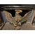 TAV322 - Consolle laccata con aquila scolpita, epoca '800, misure cm L 97 x P 42 x H 85