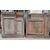 DARB243 - Boiserie Liberty in noce con tre porte, misura metri lineari 9