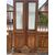 DARB243 - Boiserie Liberty in noce con tre porte, misura metri lineari 9