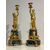 COPPIA DI CANDELABRI CON VESTALI META' DEL XIX SECOLO