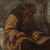 Pittore italiano (XVII-XVIII sec.) - Frate francescano pellegrino assiso a scrivere (bozzetto preparatorio).