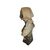 Mezzobusto francese in marmo Raffigurante Dama con Copricapo