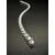 Bracciale  tennis  in  oro  bianco  e  Diamanti  di  Colore   E-F  per  4 ct.