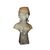 Mezzobusto francese in marmo Raffigurante Dama con Copricapo