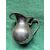 Silver milk jug with tourchon rim and handle Italy     