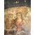 Tavolinetto base da picnic 1850 a vassoio dipinto base in legno, 52x56x64cm
