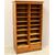 Antico classificatore archivio schedario serranda in rovere
