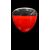 Vaso globulare in vetro a incalmo rosso nero.manifattura Salviati.Murano.