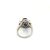 Anello in oro con zaffiro e diamanti baguettes