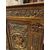 ARM249 - Credenza laccata, dorata e scolpita, epoca '800,misure cm L 170 x H 130 x P 63