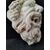 Mascherone/Bocca da Fontana - Volto di Fauno con uva - Marmo di Carrara - Venezia - 46 x 35 cm