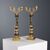 Coppia di Candelabri in Stile Napoleone III Italia Metà '900