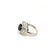 Anello in oro con zaffiro e diamanti baguettes